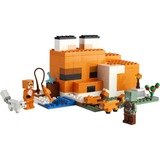 LEGO Minecraft El Refugio-Zorro, Juegos de construcción Juego de construcción, 8 año(s), Plástico, 193 pieza(s), 420 g