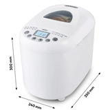 Medion LIFE Máquina para hacer pan MD 11011, Panificadora blanco