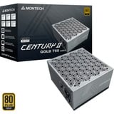 Montech MONTECH CENTURY II 750, Fuente de alimentación de PC plateado