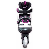 Muuwmi Patines en línea infantiles ajustables Talla 33-36 rosa neón/Negro