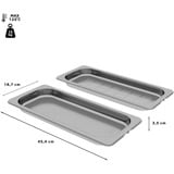 Neff Z1650DU0 pieza y accesorio de hornos Recipiente Gastronorm Acero inoxidable, Accesorio de cocción al vapor acero fino, Recipiente Gastronorm, Neff, Acero inoxidable, Acero inoxidable, 454 mm, 187 mm