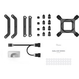 Ocypus Delta A40 Elite Dual Fan, Disipador de CPU negro