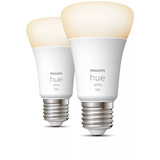 Philips Hue White A60 Lámpara inteligente E27 Paquete doble 1100 lm, Lámpara LED 