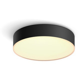 Philips Hue White Ambiance Enrave Lámpara de Techo S, Luz de LED negro