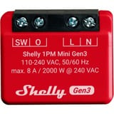 Shelly Plus 1PM Mini Gen3, Relé rojo/Negro