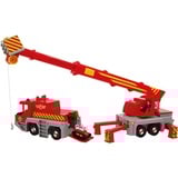Simba Sam el Bombero grúa de rescate 2 en 1, Vehículo de juguete rojo/Amarillo