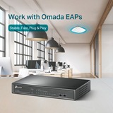 TP-Link TL-SF1008LP switch No administrado Fast Ethernet (10/100) Energía sobre Ethernet (PoE) Negro, Interruptor/Conmutador No administrado, Fast Ethernet (10/100), Bidireccional completo (Full duplex), Energía sobre Ethernet (PoE), Montaje de pared