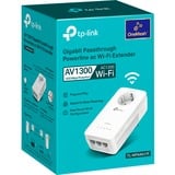TP-Link TL-WPA8631P adaptador de red PowerLine 300 Mbit/s Ethernet Wifi Blanco 1 pieza(s), Repetidor 300 Mbit/s, IEEE 802.11n, IEEE 802.11a, IEEE 802.11ac, IEEE 802.11b, IEEE 802.11g, Tipo E / F, Gigabit Ethernet, 10,100,1000 Mbit/s, Wi-Fi 5 (802.11ac)