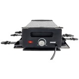 Unold 48730 parrilla de interior 8 personas(s) 1200 W Negro, Acero inoxidable, Raclette negro/Acero fino, 8 personas(s), Plástico, Acero inoxidable, 1 zona(s), Negro, Acero inoxidable, Rectangular, Temperatura