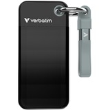 Verbatim Pocket SSD 2 TB USB Tipo C 3.2 Gen 2 (3.1 Gen 2) Negro, Gris, Unidad de estado sólido negro/Gris, 2 TB, USB Tipo C, 3.2 Gen 2 (3.1 Gen 2), 1000 MB/s, 10 Gbit/s, Negro, Gris