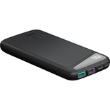 goobay 53936 batería externa Polímero de litio 10000 mAh Negro, Banco de potencia negro, 10000 mAh, Polímero de litio, 3,7 V, Negro