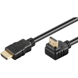 goobay Cable HDMI de alta velocidad 90° con Ethernet negro
