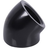 Alphacool Conector en L para carámbano 45° G1/4 IG a G1/4 IG - negro, Conexión negro