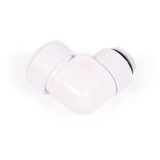 Alphacool Conector roscado Eiszapfen 16mm HardTube giratorio 90° G1/4 - Blanco, Conexión blanco