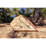 Coleman Darwin 3 Summer, Tienda de campaña beige/Rojo oscuro