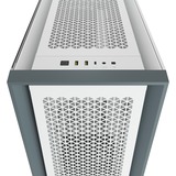 Corsair 5000D AIRFLOW Midi Tower Blanco, Cajas de torre blanco, Midi Tower, PC, Blanco, Plástico, Acero, Vidrio templado, Juego, 17 cm