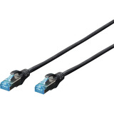 Digitus Cable de parche CAT 5e SF/UTP 0,5m negro