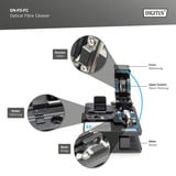 Digitus Dispositivo de separación de fibra óptica, Herramienta de montaje negro