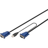 Juego de cables KVM USB DS-19231, para consolas KVM, Cable Y