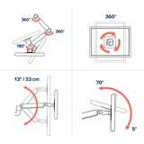 Ergotron LX Monitor Arm, Soporte de monitor negro