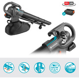 GARDENA 14895-20, Aspirador/soplador gris/Negro