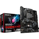 GIGABYTE B550 Gaming X V2 AMD B550 Zócalo AM4 ATX, Placa base negro, AMD, Zócalo AM4, 3rd Generation AMD Ryzen™ 3, 3rd Generation AMD Ryzen 5, 3rd Generation AMD Ryzen™ 7, 3rd..., DDR4-SDRAM, 128 GB, DIMM