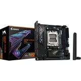 GIGABYTE B850I AORUS PRO Placa Base - Compatible con procesadores AMD Ryzen Serie 9000, VRM digital de 8+2+1 fases, hasta 8400MHz DDR5 (OC), 1xPCIe 5.0 + 1xPCIe 4.0 M.2, 2.5LAN, WIFI 7, USB 3.2 Gen 2 negro, VRM digital de 8+2+1 fases, hasta 8400MHz DDR5 (OC), 1xPCIe 5.0 + 1xPCIe 4.0 M.2, 2.5LAN, WIFI 7, USB 3.2 Gen 2, AMD, Zócalo AM5, AMD Ryzen 7000 Series, AMD Ryzen 8000 Series, AMD Ryzen 9000 Series, Zócalo AM5, DDR5-SDRAM, 128 GB