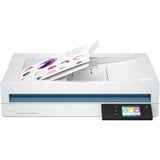 HP Scanjet Enterprise Flow N6600 fnw1 Escáner plano y alimentador automático de documentos (ADF, Automatic Document Feeder) 1200 x 1200 DPI A4 Blanco blanco, 216 x 356 mm, 1200 x 1200 DPI, 50 ppm, Escáner plano y alimentador automático de documentos (ADF, Automatic Document Feeder), Blanco, 7,11 cm (2.8")