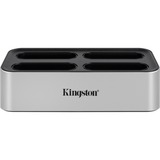 Kingston Acoplamiento de Estación de flujo de trabajo USB 3.2 Gen2 con concentrador USB-A/C 5G, Estación de acoplamiento plateado/Negro
