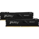 Kingston FURY FURY Beast 16GB 3200MT/s DDR4 CL16 DIMM (Kit de 2) Black, Memoria RAM negro, 16 GB, 2 x 8 GB, DDR4, 288-pin DIMM