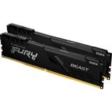 Kingston FURY FURY Beast 16GB 3200MT/s DDR4 CL16 DIMM (Kit de 2) Black, Memoria RAM negro, 16 GB, 2 x 8 GB, DDR4, 288-pin DIMM