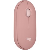 Logitech Pebble 2 M350s ratón Viajes Ambidextro RF Wireless + Bluetooth Óptico 4000 DPI rosa, Ambidextro, Óptico, RF Wireless + Bluetooth, 4000 DPI, Rosa