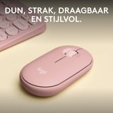 Logitech Pebble 2 M350s ratón Viajes Ambidextro RF Wireless + Bluetooth Óptico 4000 DPI rosa, Ambidextro, Óptico, RF Wireless + Bluetooth, 4000 DPI, Rosa