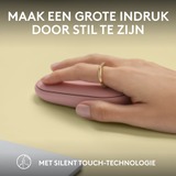 Logitech Pebble 2 M350s ratón Viajes Ambidextro RF Wireless + Bluetooth Óptico 4000 DPI rosa, Ambidextro, Óptico, RF Wireless + Bluetooth, 4000 DPI, Rosa
