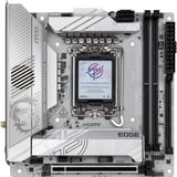 MSI MPG Z890I EDGE TI WIFI placa base Intel Z890 LGA 1851 (Socket V1) mini ITX blanco/Plateado, Intel, LGA 1851 (Socket V1), Intel Core Ultra (Series 2), Intel LGA1851, 128 GB, DDR5-SDRAM