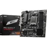 MSI PRO B650M-P placa base AMD B650 Zócalo AM5 micro ATX negro, AMD, Zócalo AM5, AMD Ryzen 7000 Series, Zócalo AM5, DDR5-SDRAM, 192 GB