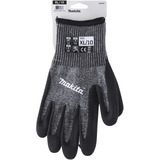 Makita Guantes de trabajo, talla XL (10), resistencia al corte F/7 negro/Gris