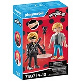 PLAYMOBIL Miraculous: Adrien & Cat Noir, Juegos de construcción 