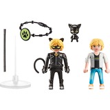 PLAYMOBIL Miraculous: Adrien & Cat Noir, Juegos de construcción 