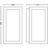 Philips Hue White & Color Ambiance Impress Aplique de pared exterior, Luz de LED negro