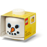 Room Copenhagen Cabeza de almacenamiento LEGO "Snowman", mini, Caja de depósito blanco