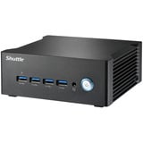 Shuttle Nano PC NT10H5 PC de tamaño 1L Negro 125H Intel® SoC, Barebone negro, PC de tamaño 1L, Mini PC barebone, Intel® SoC, DDR5-SDRAM, PCI Express, 120 W