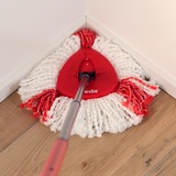 Vileda Set completo de mopa Turbo 2en1 de microfibra, Limpiador de suelo negro/Rojo