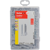 fischer Profi-Box Spreizdübel SX Plus + Tornillo, Pasador gris claro