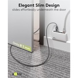 goobay Cable adaptador Ethernet USB-A 3.2 Gen1 > RJ-45, Slim negro/Gris