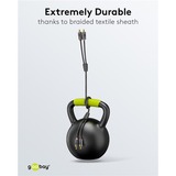 goobay Cable estéreo Cinch Plus negro/Plateado