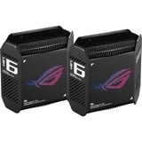 ASUS ROG Rapture GT6 (B-2-PK) Tribanda (2,4 GHz/5 GHz/5 GHz) Wi-Fi 6 (802.11ax) Negro 4 Interno, Router negro, Negro, Interno, Enrutador de malla, Poder, 538,8 m², Tribanda (2,4 GHz/5 GHz/5 GHz)