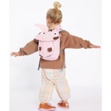 Affenzahn Pequeño amigo Tonie cerdo, Mochila rosa neón/Marrón