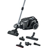 Bosch Serie 6 BGC41XSIL aspiradora 2,4 L Aspiradora cilíndrica Secar 700 W Sin bolsa, Aspiradora de suelo negro, 700 W, Aspiradora cilíndrica, Secar, Sin bolsa, 2,4 L, Filtro EPA