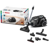 Bosch Serie 6 BGC41XSIL aspiradora 2,4 L Aspiradora cilíndrica Secar 700 W Sin bolsa, Aspiradora de suelo negro, 700 W, Aspiradora cilíndrica, Secar, Sin bolsa, 2,4 L, Filtro EPA